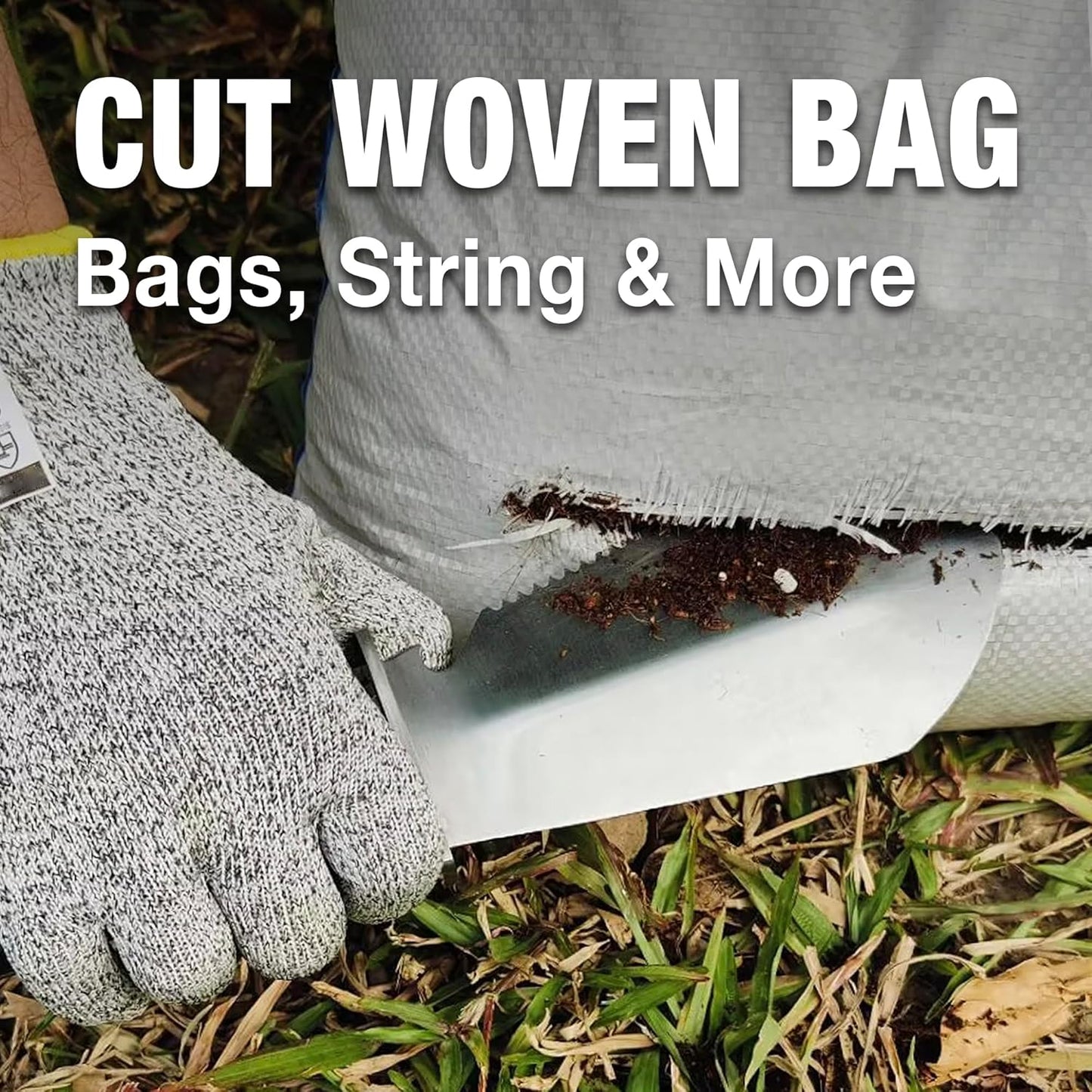 4-in-1 Hori Hori Garden Knife Heavy-Duty Small Gardening Trowel, for Quick Digging, Cutting, Weeding