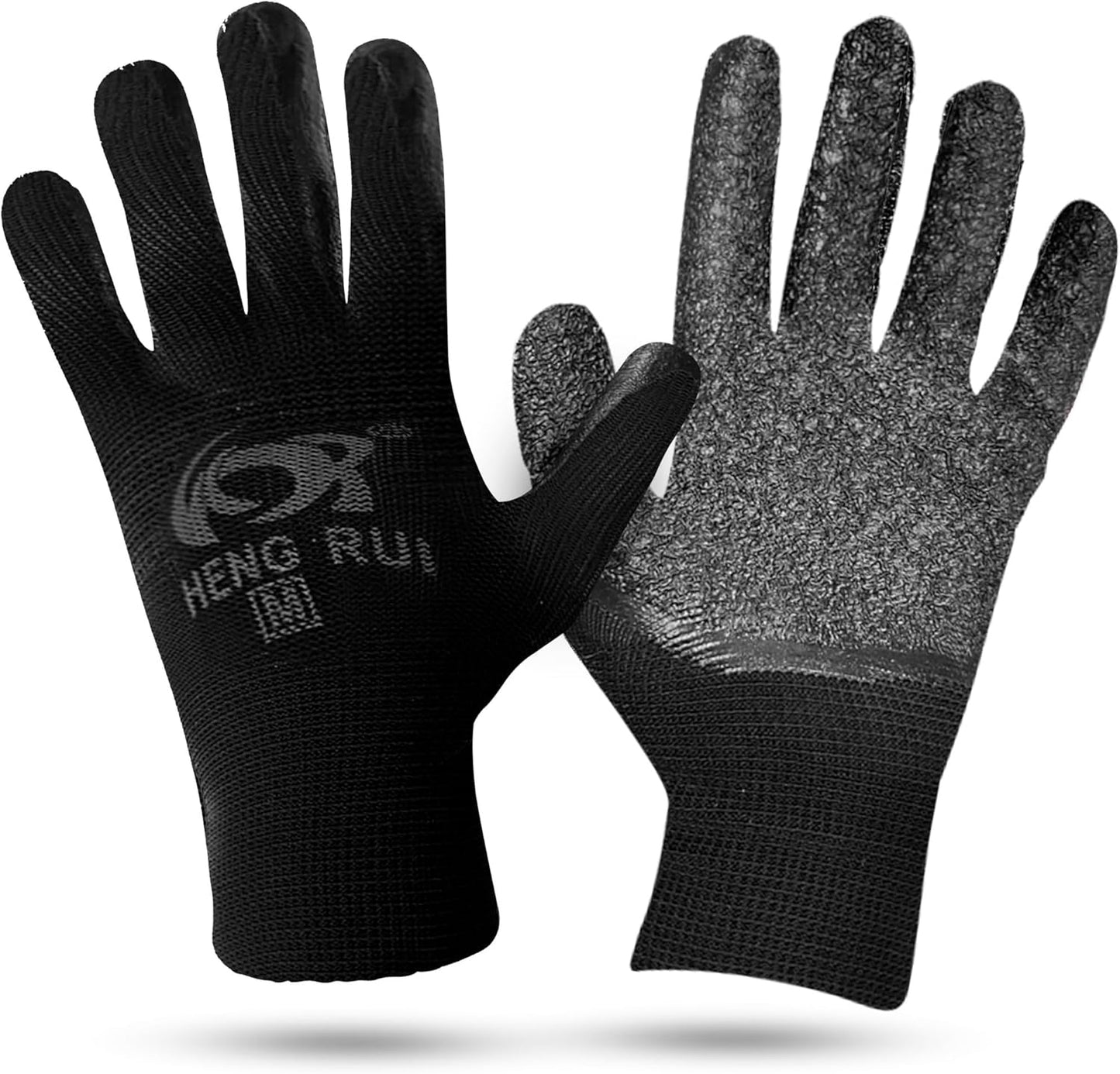 10 OR 20 Pairs Work Gloves–Heavy Duty Rubber Coated Safety Work Gloves–Multipurpose Gloves