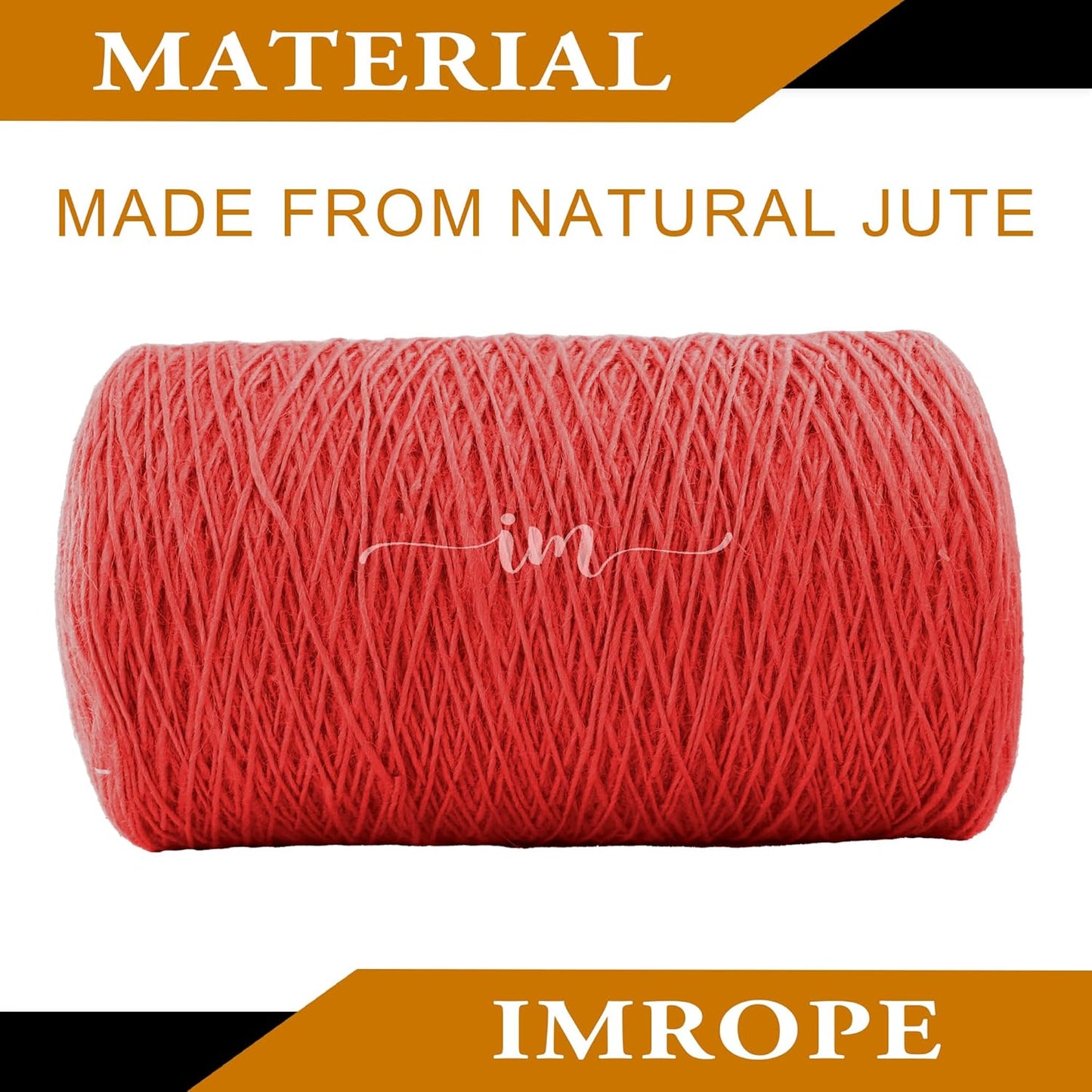 1mm x 5000 Feet Red Jute Rope, Twine for Gardening Tomato Climbing Plant Tie Floristry Crafts Gift Wrapping Packing Decor