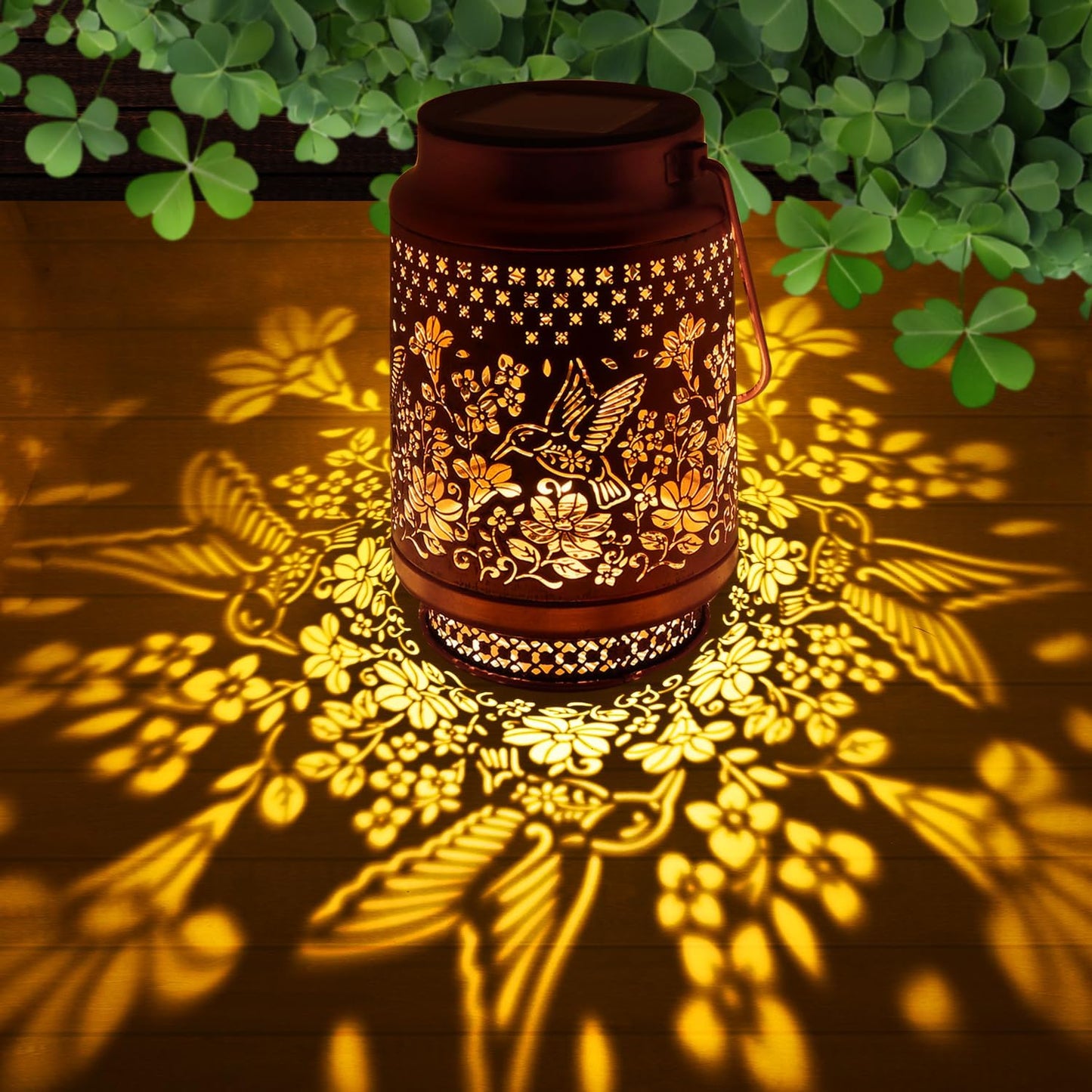 Solar Lanterns Outdoor Waterproof, Hummingbird Hanging Solar Lanterns Birthday Gifts for Women Mom Grandma, Garden Decor for Patio Yard Lawn Backyard Porch