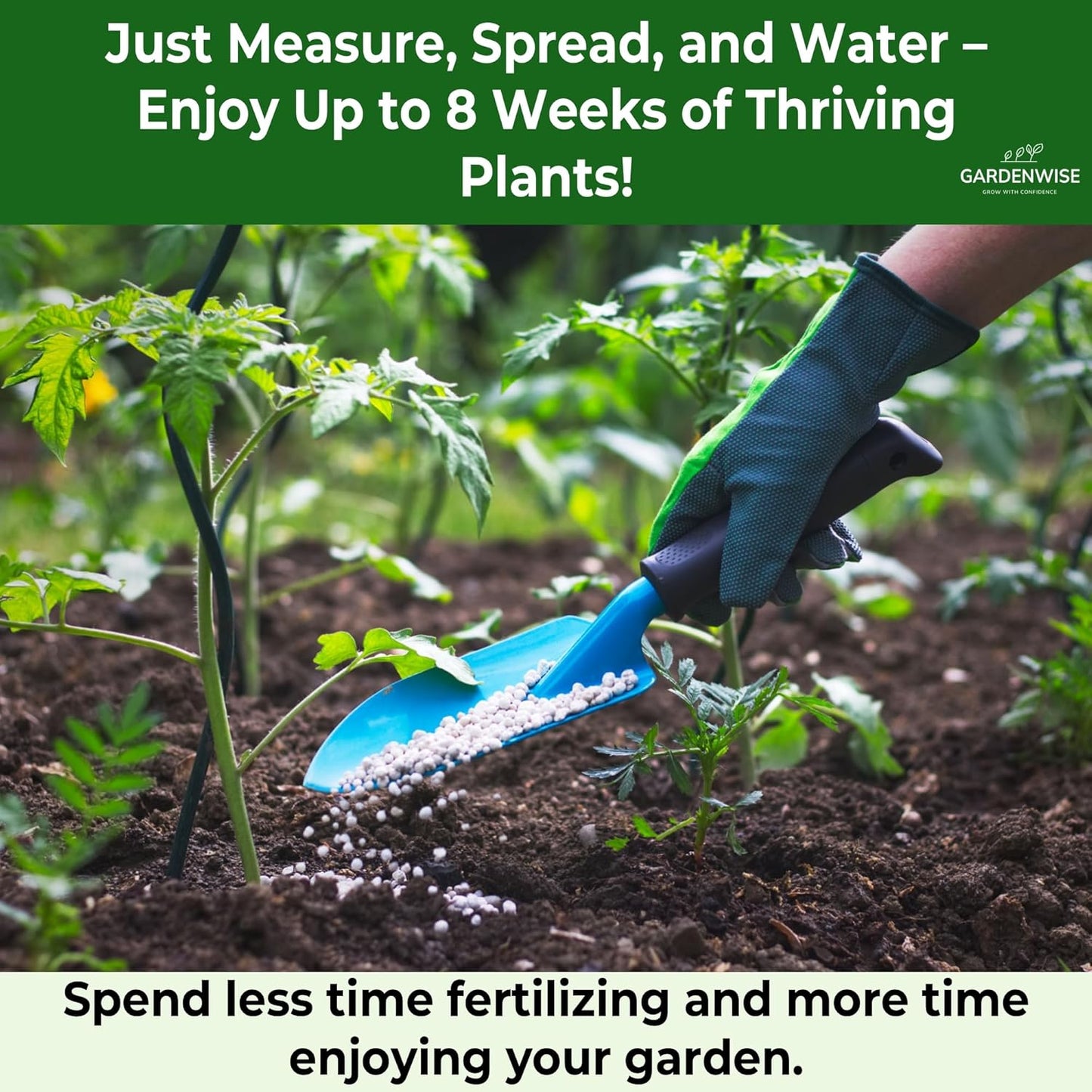 13-13-13 Slow Release Granular Fertilizer – All Purpose Plant Food 13 13 13 for Outdoor Grass, Vegetables, Roses, Flowers, Shrubs, Trees. Lawns, Gardens, Potted Plants (1 Quart)