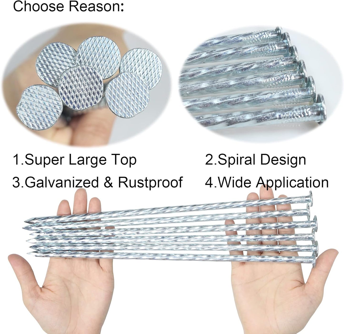 12 Inch Galvanized Landscape Stakes Metal Landscape Edging Anchoring Spikes, Landscape Anchoring Stake for Artificial Turf, Paver Edging, Weed Barrier, Tent, Camping, Carpentry (25)