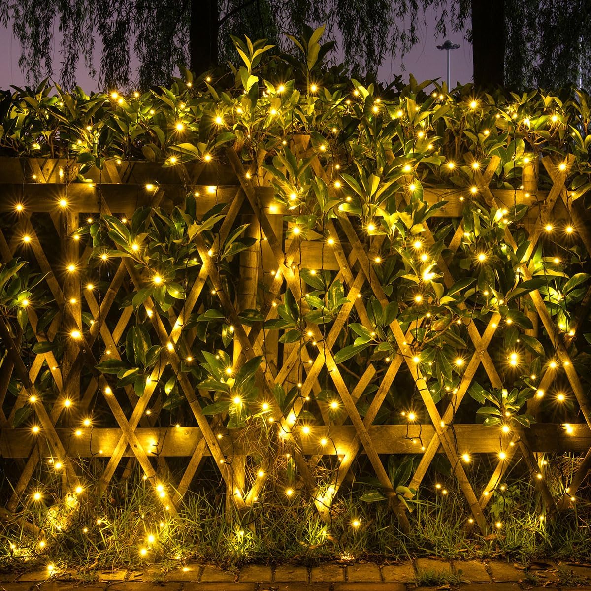 Solar String Lights for Outside High Bright Outdoor Waterproof Solar Powered String Lights with Remote for Tree Garden Backyard Patio Porch (Warm White, 66FT 200 LED)