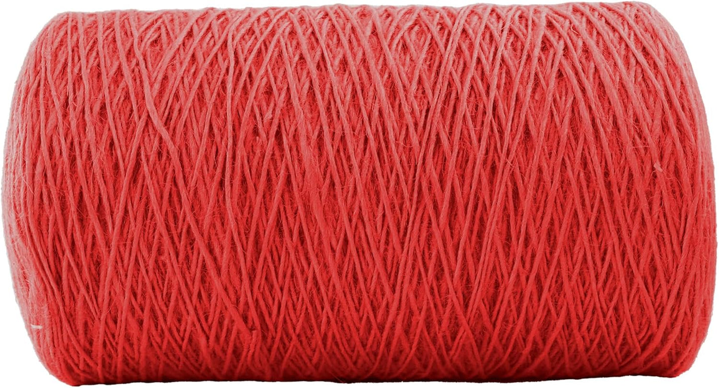1mm x 5000 Feet Red Jute Rope, Twine for Gardening Tomato Climbing Plant Tie Floristry Crafts Gift Wrapping Packing Decor