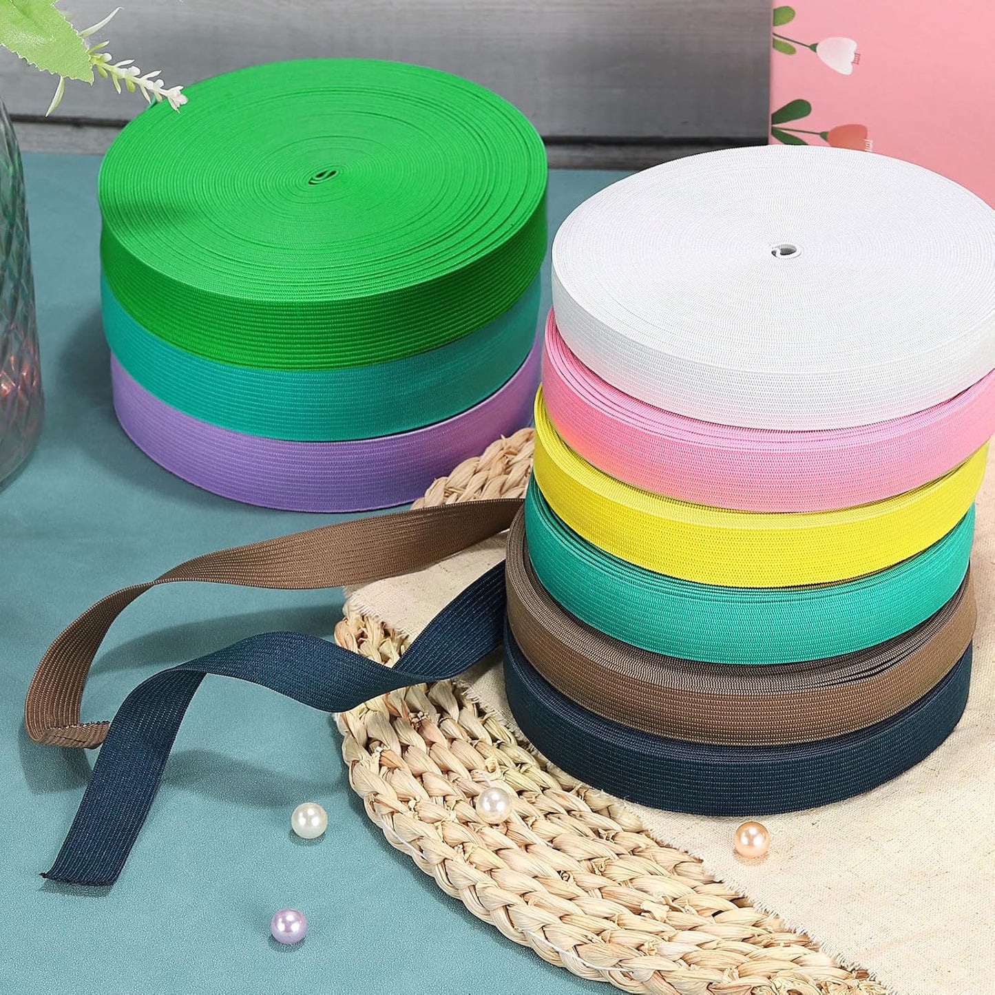 uxcell 164 Feet Natural Jute Twine String,2mm Thin Garden Twine Rope Colored Plant String Cord for DIY Art Crafts Gift Wrapping Decoration Packing Gardening Plant Hanger,Red