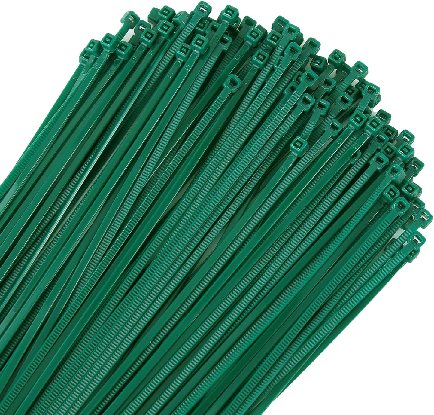 Green Zip Ties 6 inch 3mm Dark Green Nylon Garden Cable Zip Ties Self Locking Cable Ties Twist Ties, Multi-Purpose Cable Tie(100 Pcs)