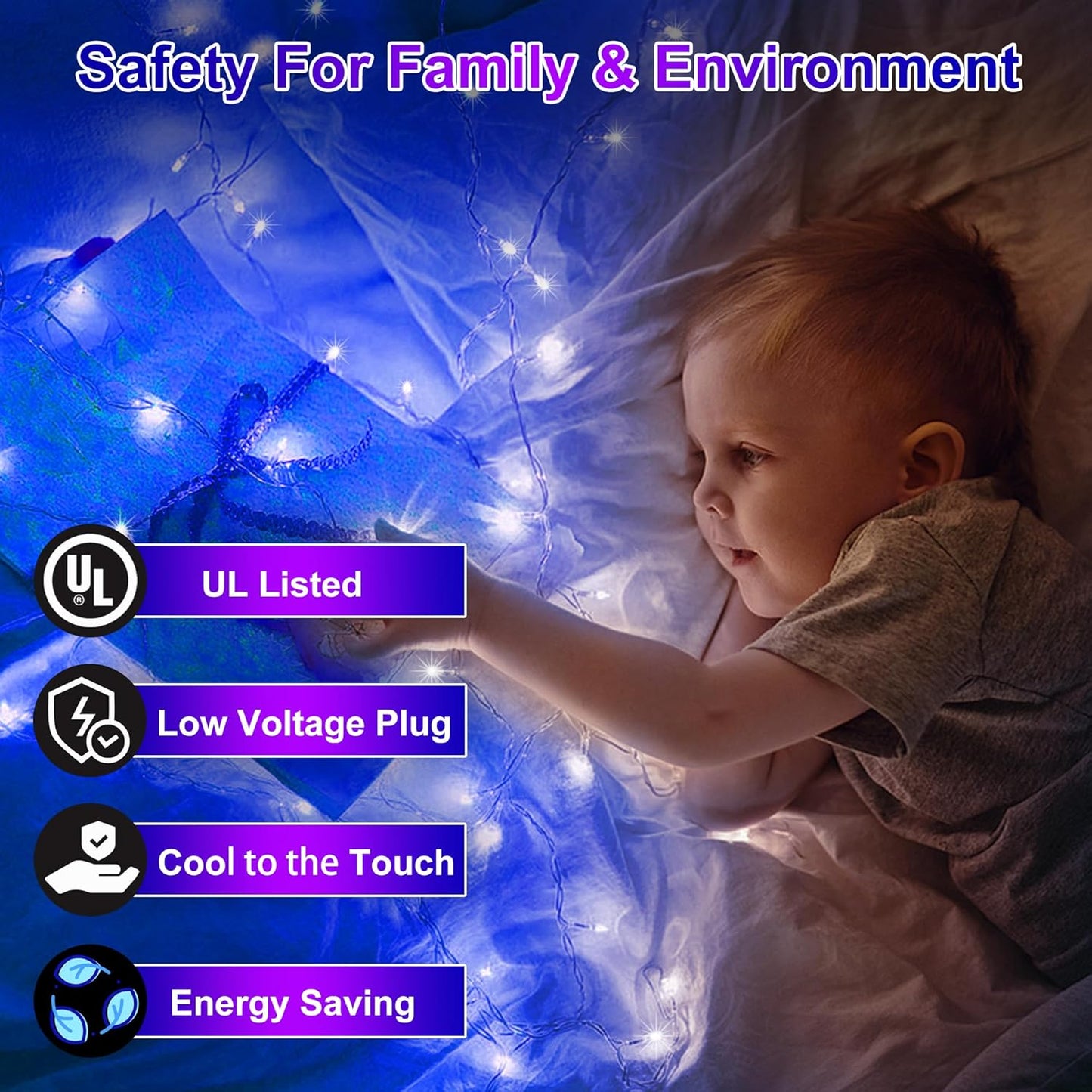 1500LED Christmas Lights Outdoor Use, 470ft 12 Modes Blue LED String Lights with Timer Dimmable, Waterproof Christmas Tree Lights for Xmas Patio Yard Fence Balcony Garden Party Decor Blue