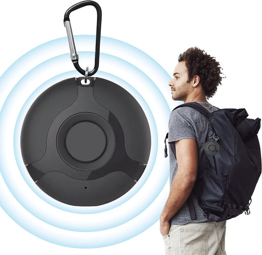 Black Ultrasonic Tick & Flea Repeller – Rechargeable and Portable Protection – Uses High-Frequency Technology to Keep Ticks and Fleas Away – Safe for People and Pets, Perfect for Outdoor Use