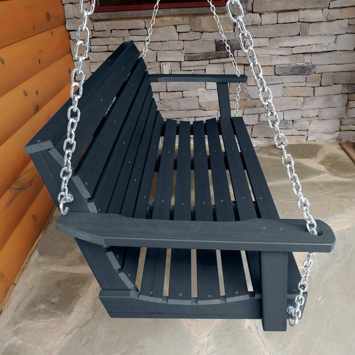 highwood Weatherly Porch Swing 5 Feet, Federal Blue