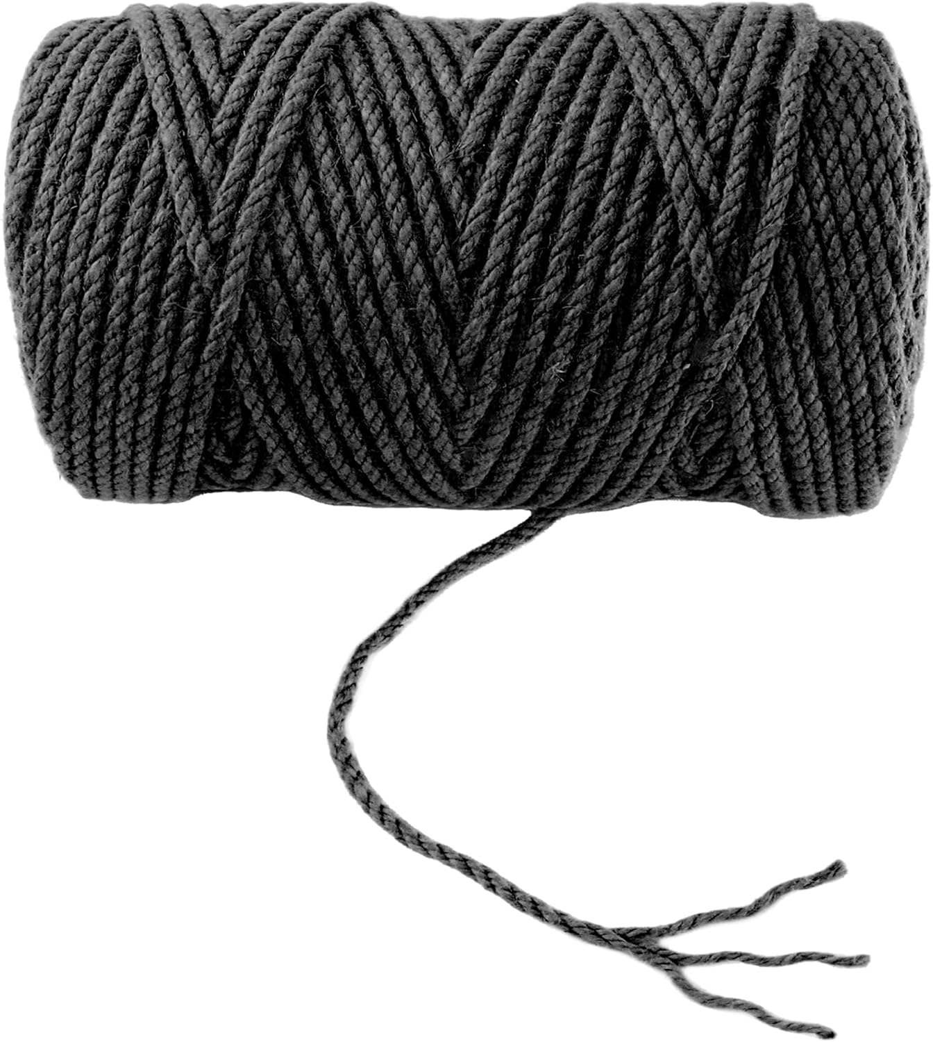 4mm x 500 Feet Black Jute Rope, Twine for Gardening Tomato Climbing Plant Tie Floristry Crafts Gift Wrapping Packing Decor