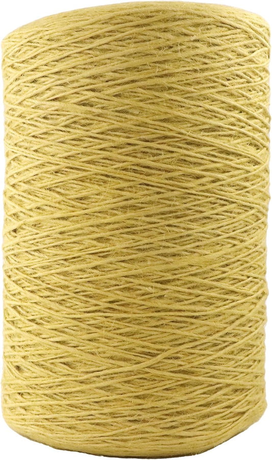1mm x 2500 Feet Yellow Jute Rope, Twine for Gardening Tomato Climbing Plant Tie Floristry Crafts Gift Wrapping Packing Decor