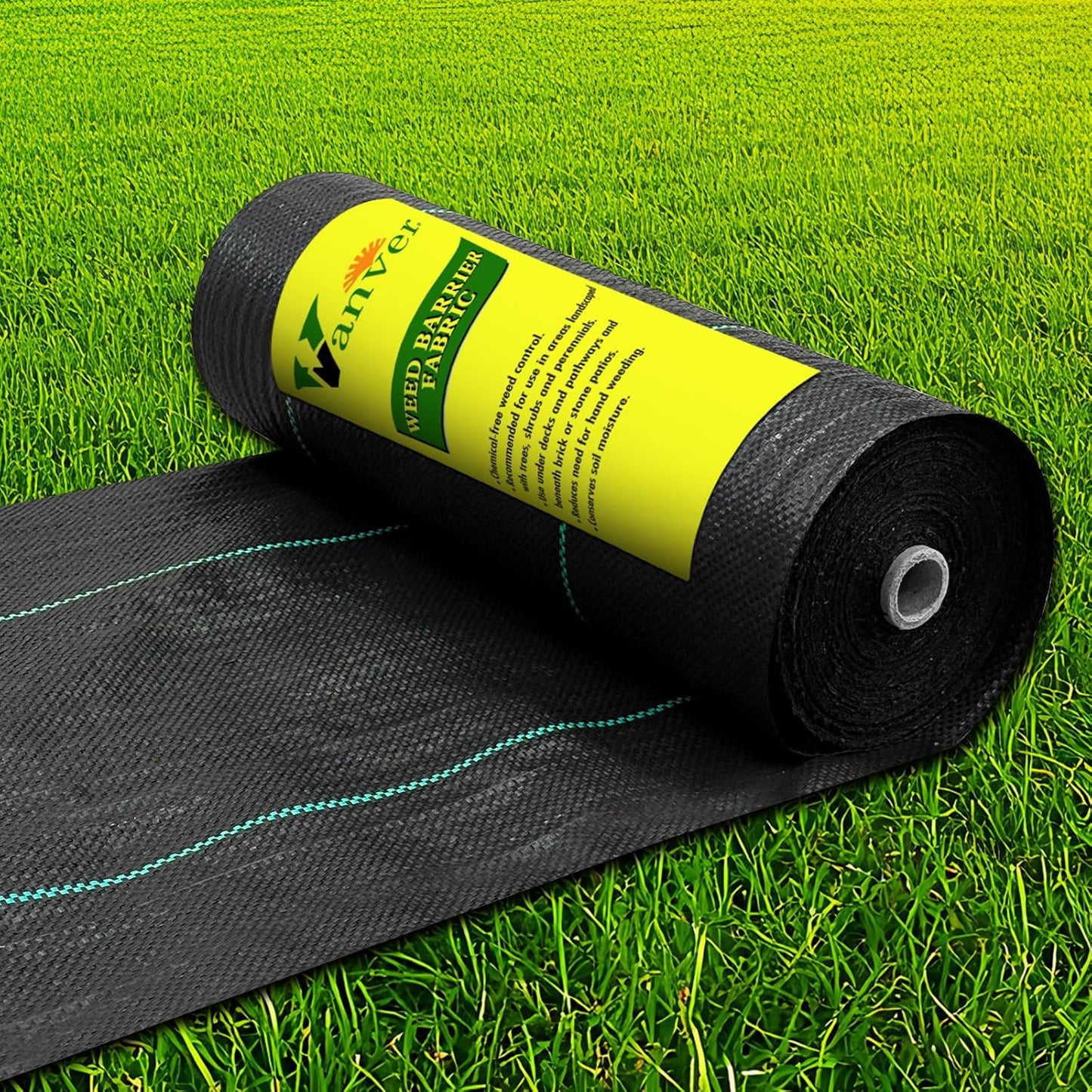 Weed Barrier Landscape Fabric Heavy Duty,3.2 OZ Premium Garden Weed Blocker Fabric for Weed Control, Plastic Ground Cover with Woven Weed Cloth,Durable Landscaping Fabric (1.4ft x 50ft)