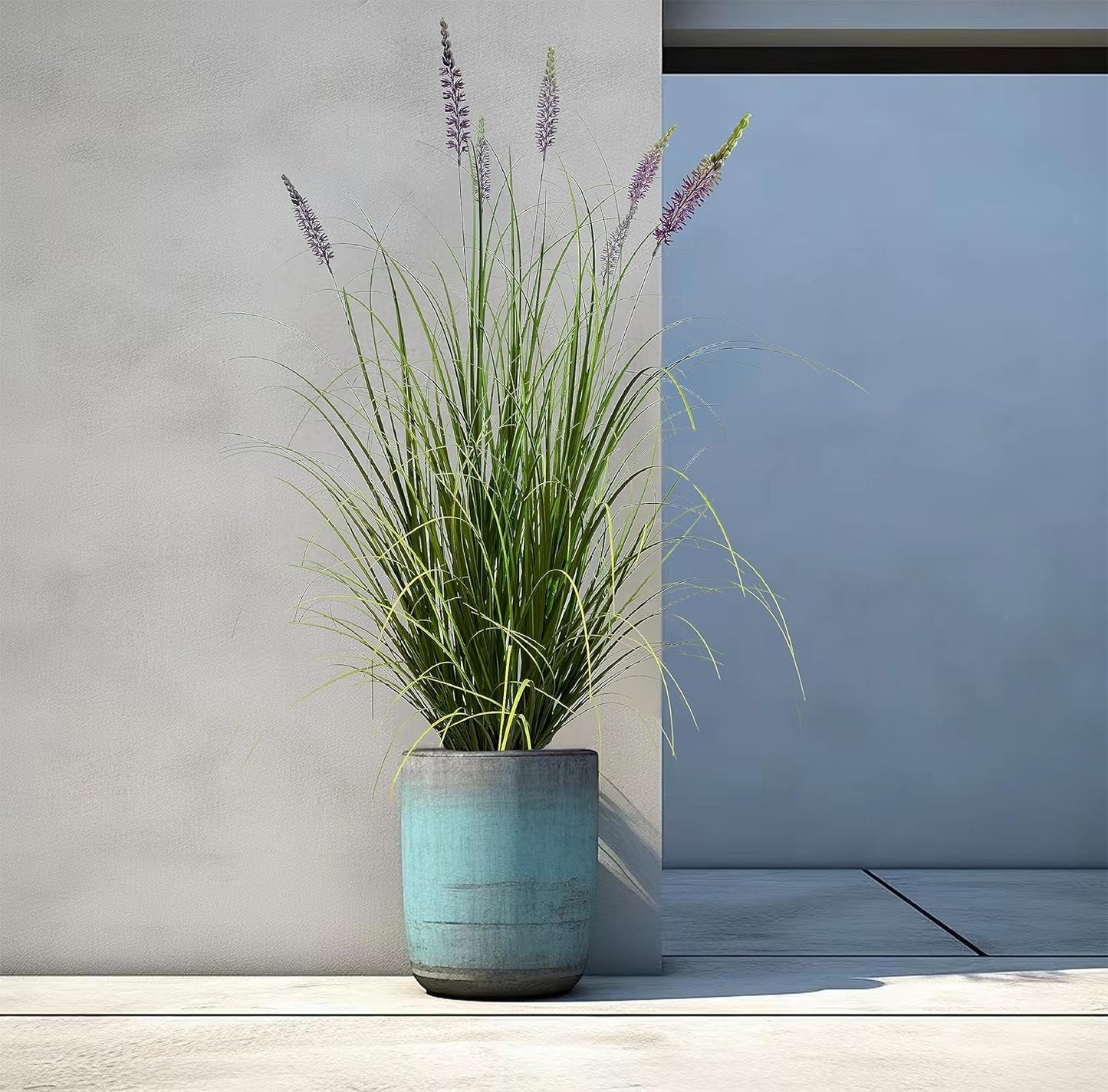 Artificial Plant 47in(1pack) Tall Artificial Lavender Plant,Faux Plants Indoor Home Decorative Artificial Plants & Flowers in Pot Fake Plant, House Plant Indoor