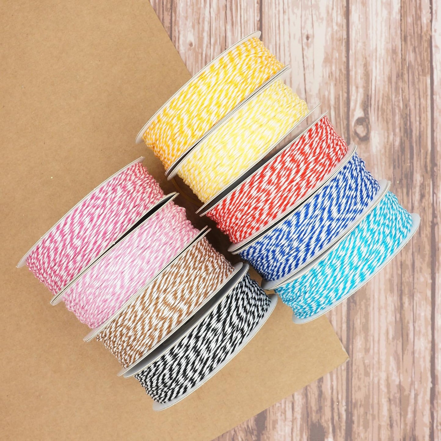 CT CRAFT LLC Bakers Twine String, for Home Decor, Gift Wrapping, DIY Crafts, 1 mm x 100 Yards x 1 Rolls, Yellow