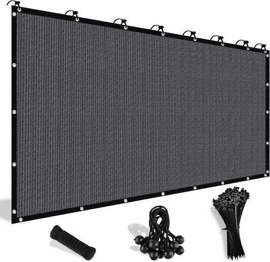 Shade&Beyond 90% Sun Shade Cloth with Grommets, 12' X 12' Pergola Shade Cover Canopy, Mesh Tarp Sun Screens for Patio, Outdoor, Garden, Backyard, Blue Gray