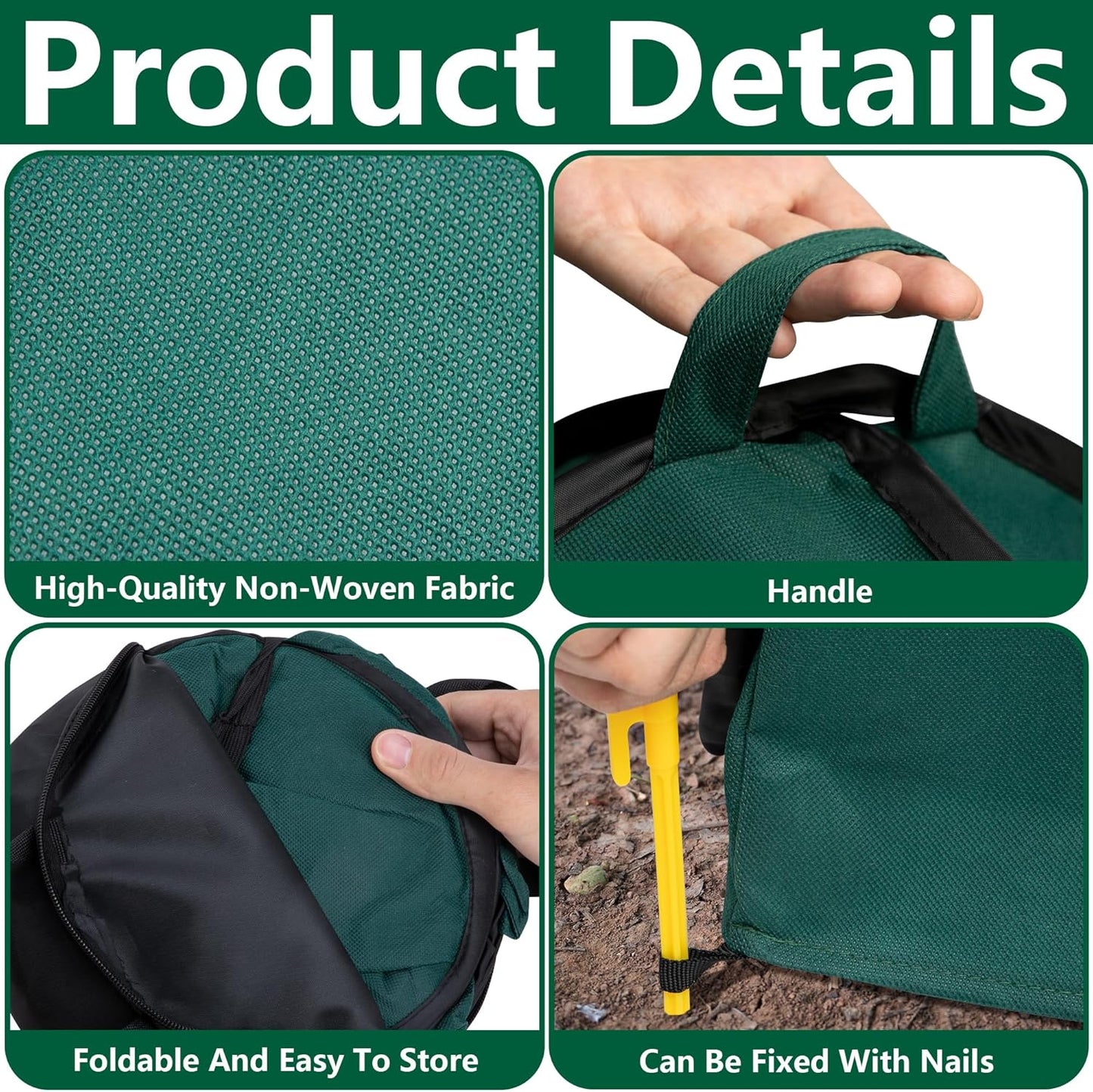 2 Pcs Pop Up Shrub Covers Frost Protection Tent, 22" x 22" x 22" Winter Plant Cover Freeze Protection, Warm Garden Plant Protector Tent for Protecting Outdoor Shrub Fruit Potted Plants from Snow & Ice