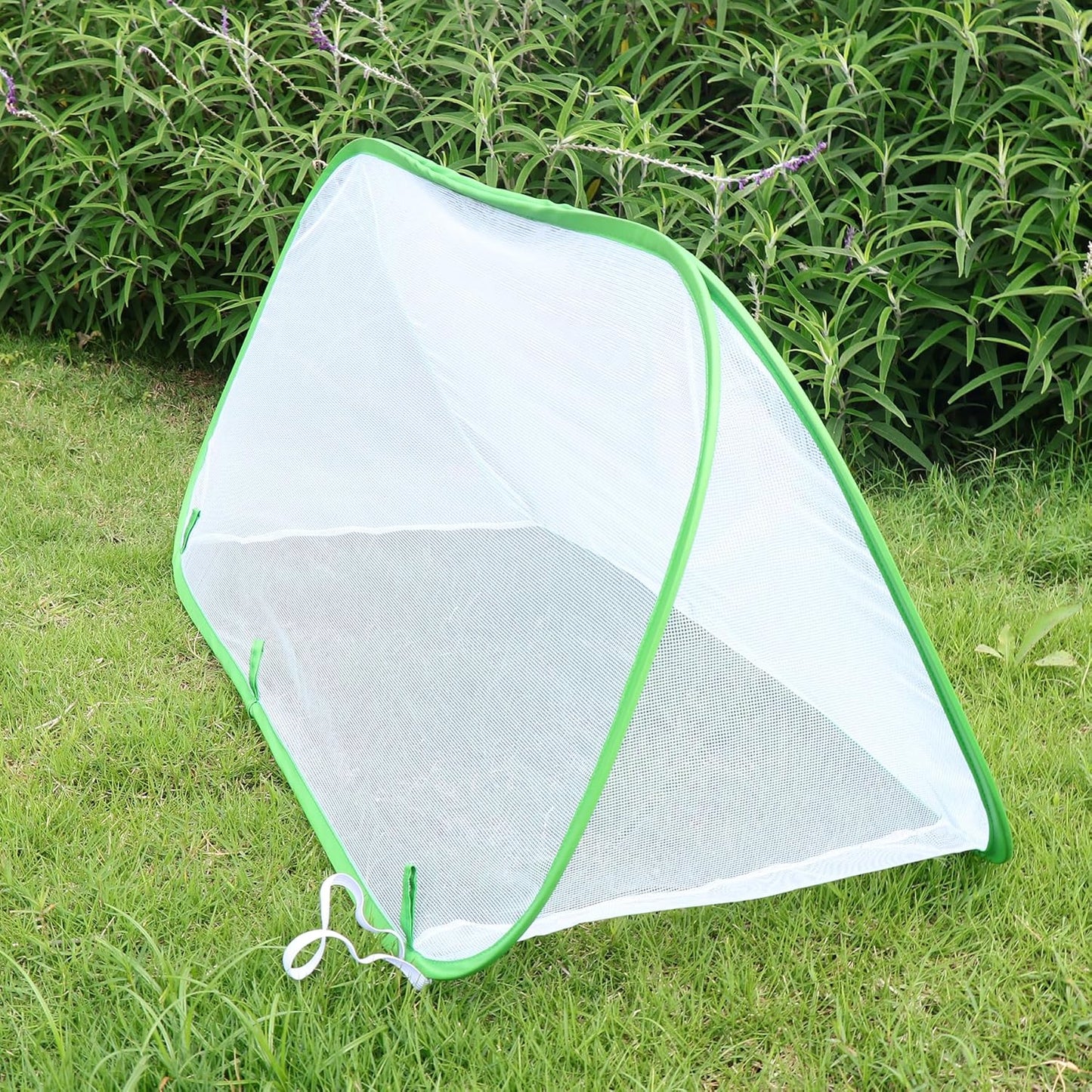 Pop-Up Garden Net Cloche Tunnel, Mini Grow Tent and Plant Protection Cover for Fruit, Vegetables, Strawberry, Flowers and Herbs with 4 Stakes, 39.4" x 15.75" x 15.75"