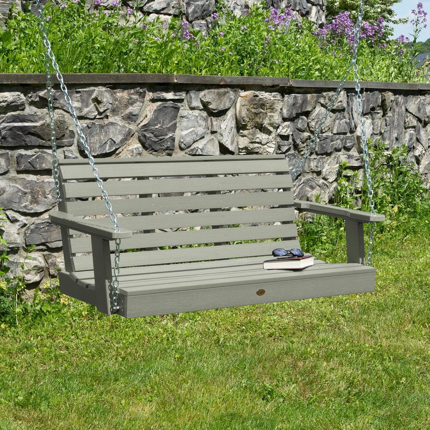 Highwood Weatherly Porch Swing, 4 Feet, Eucalyptus