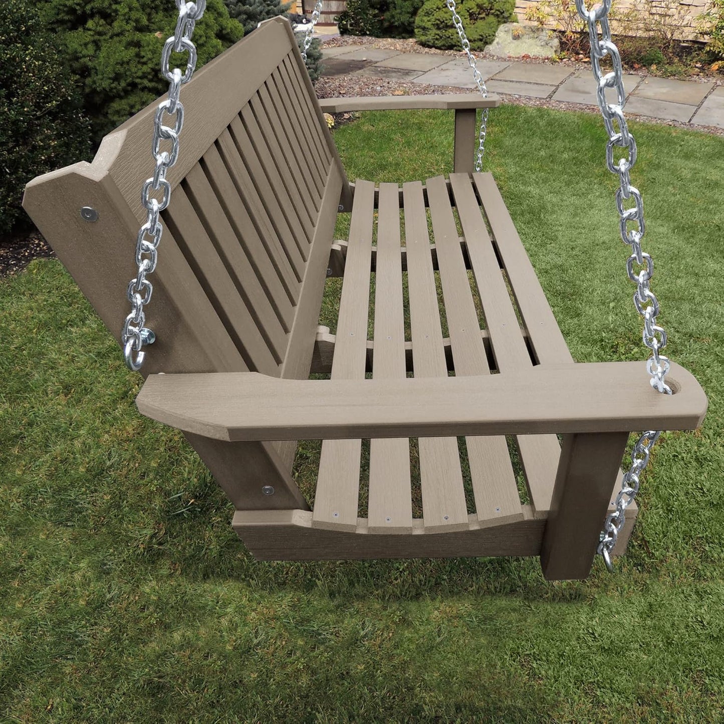 highwood Lehigh Porch Swing, 5 Feet, Woodland Brown