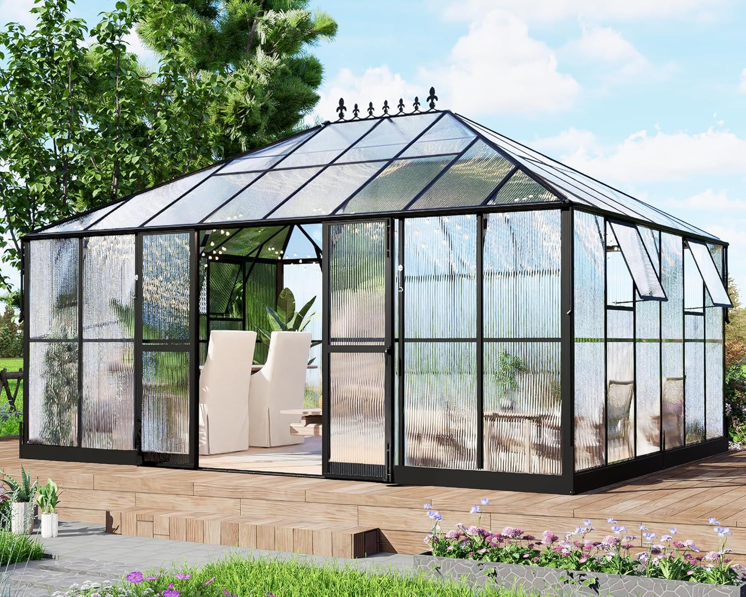 HOWE Polycarbonate Greenhouse - Thumbnail 4