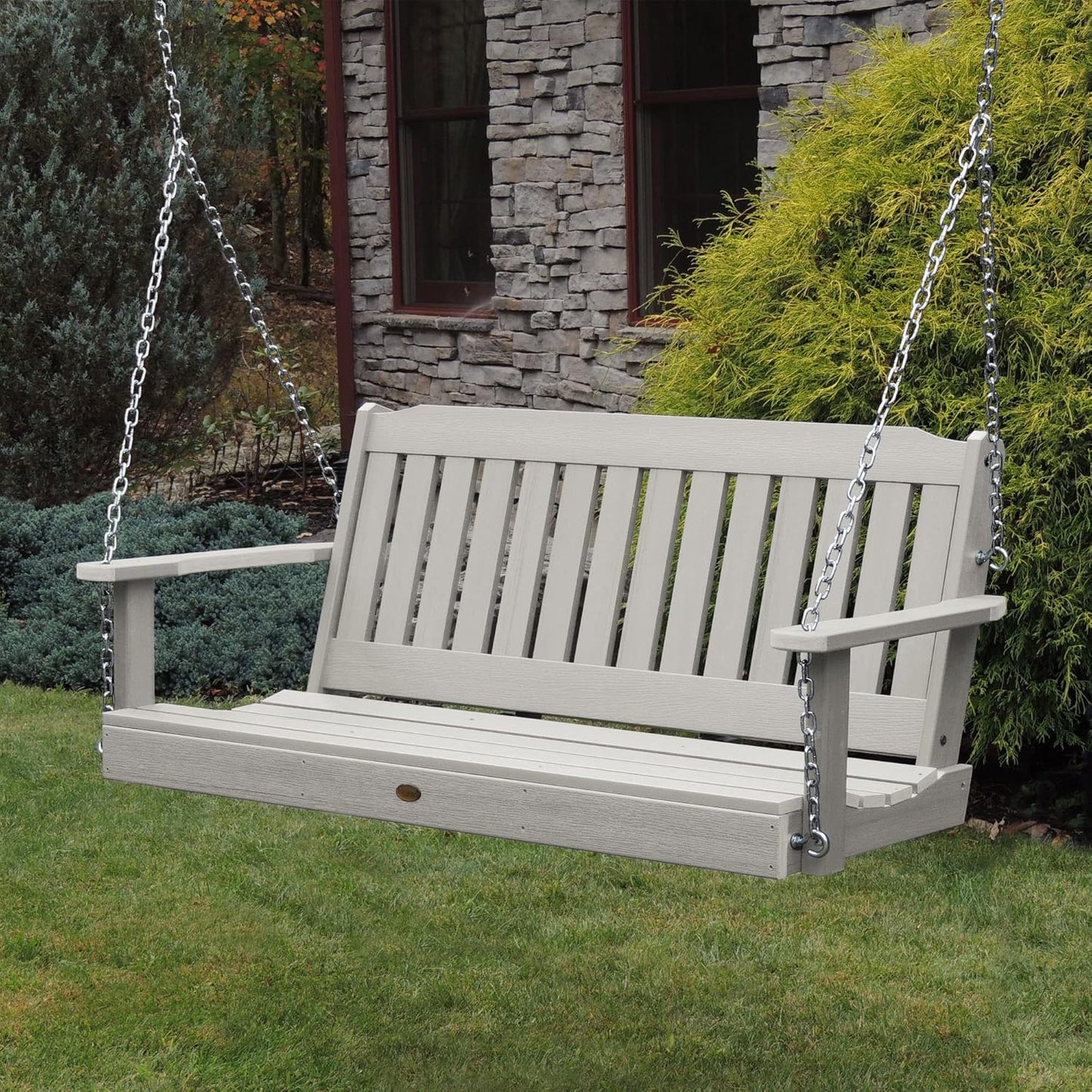 highwood Lehigh Porch Swing, 5 Feet, Harbor Gray