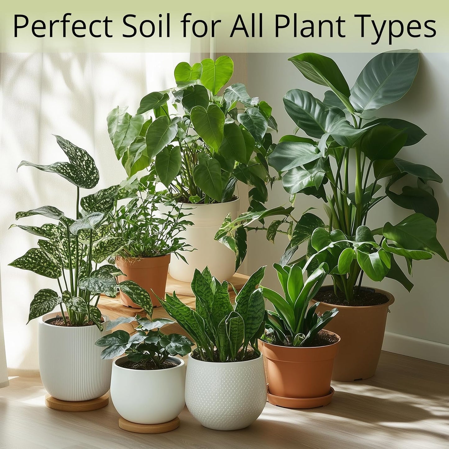 Coconut Coir Potting Soil for Indoor Plants - Expands to 2.5 Quart (5.5 lb) | Bonsai Soil Discs Perfect for General Houseplants, Herbs, and Bonsai Trees - Expands with Water