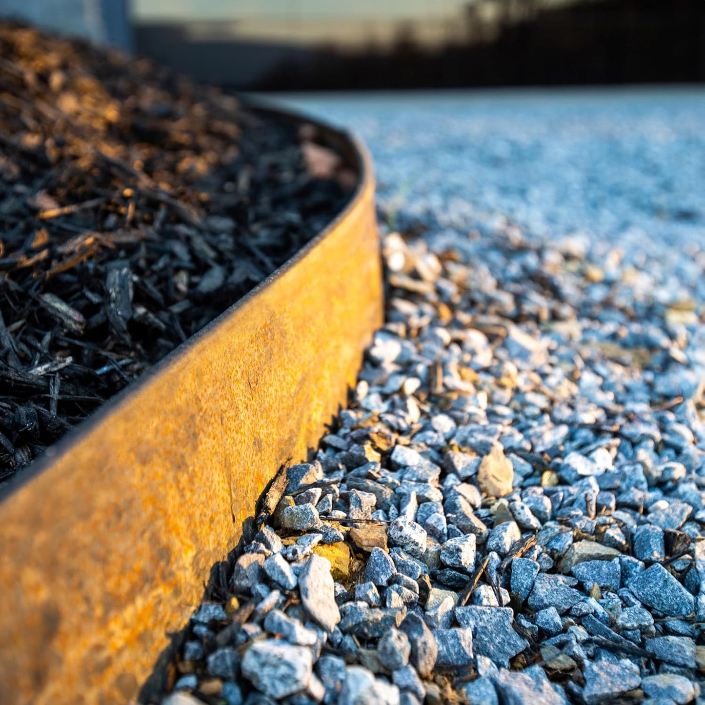 Hammer-in Landscape Edging - 48-inch Strips - 6-inch Depth 1/4-inch Rounded top COR-Ten Steel (5 Pack)