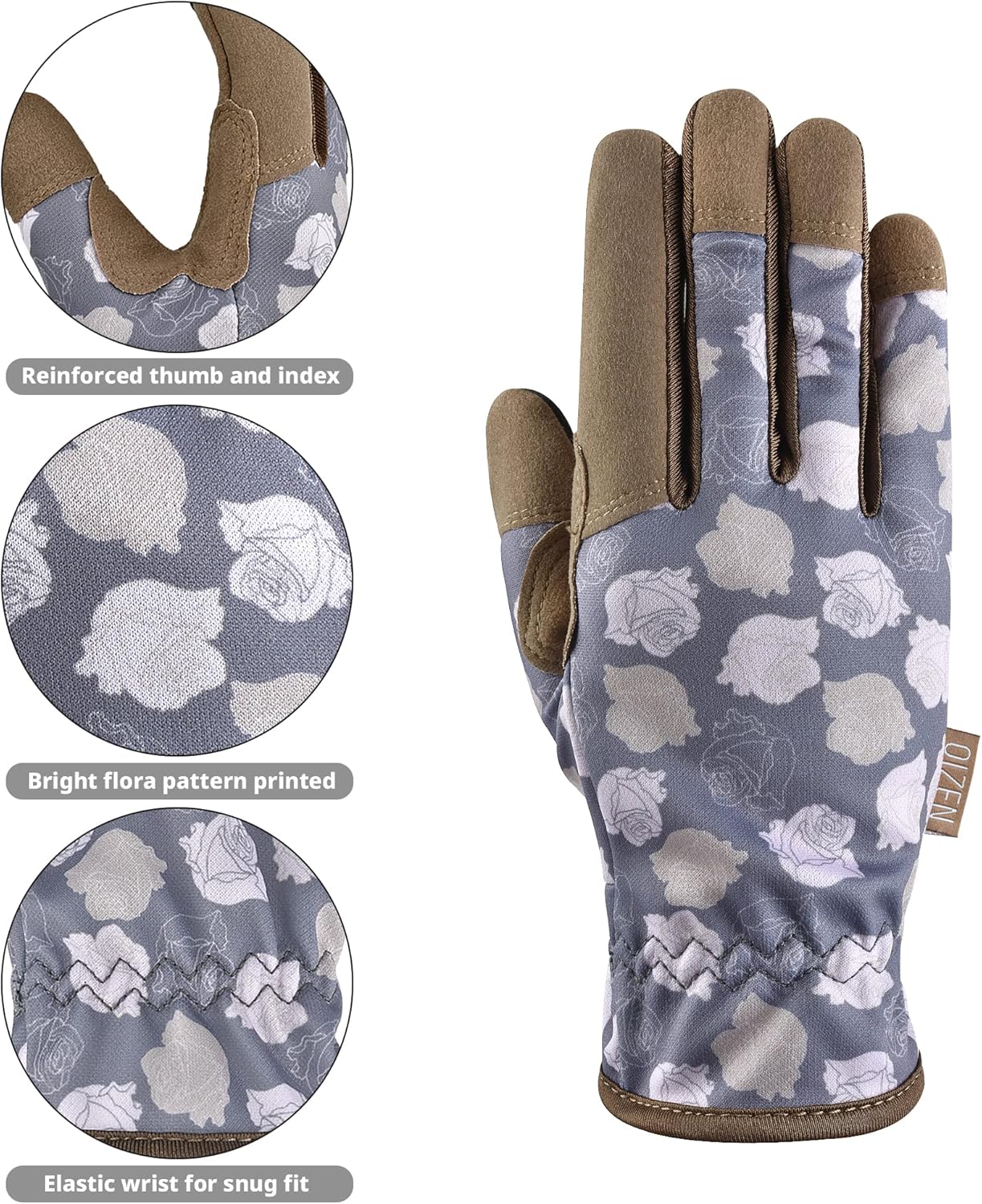 Gardening Gloves for Women and Men, Garden Gloves with Touch Screen, Thorn Proof Puncture Resistant Working Gloves, Gardening Gifts for Women, Size Large