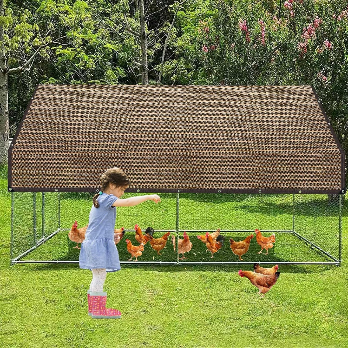 80% Shade Cloth -3x20FT Sunblock Net with Grommet,Lightweight and Durable UV Protection,Shade Cloth for Garden Patio Pergola Balcony Plants Greenhouse Dog Kennel Chicken Coop Outdoor