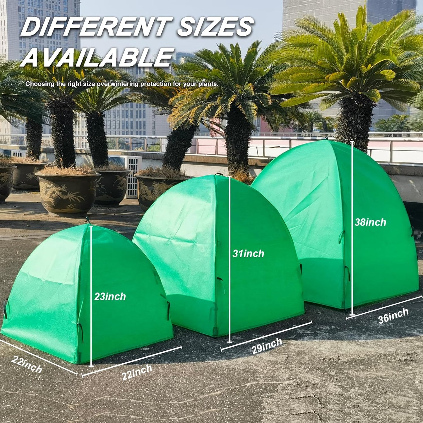 29″*29″*31″ Winter Plant Warm Covers - Raised Bed Cover, Garden Row Accelerator, Warm Tent Freeze Protection Humidity Domes for Germination, Seedling Propagation Protecting Plants from Animals 2 PCS