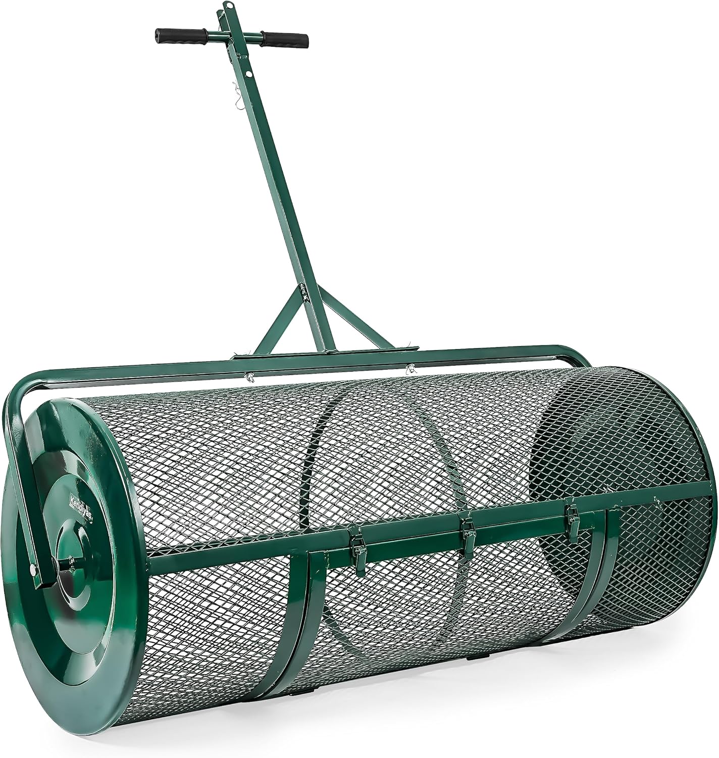 Lawn & Garden Spreaders - 44 Inch Compost Spreader with Improved T Shape Handle - Spreader for Top Dressing Compost, Fertilizer, Mulch and Soil-Strong and Lightweight Material for Basket