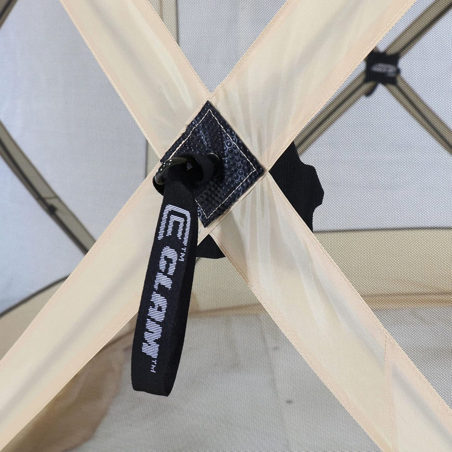 CLAM Traveler Pop-Up Screen Tent – 6x6 ft Portable Camping Gazebo Canopy, Tan – Instant Setup, Bug & Weather Protection, Lightweight Shelter for 4 People – Outdoor Events, Picnics, and Hiking