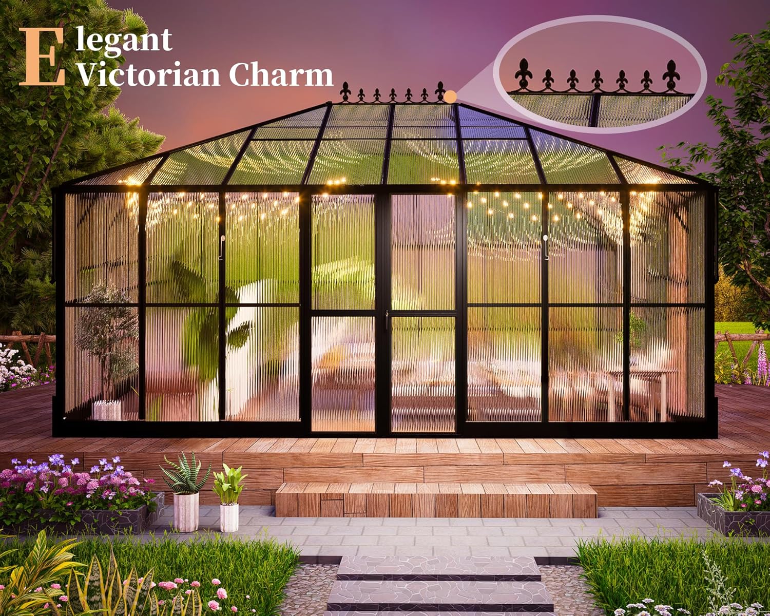 HOWE Polycarbonate Greenhouse - Thumbnail 3