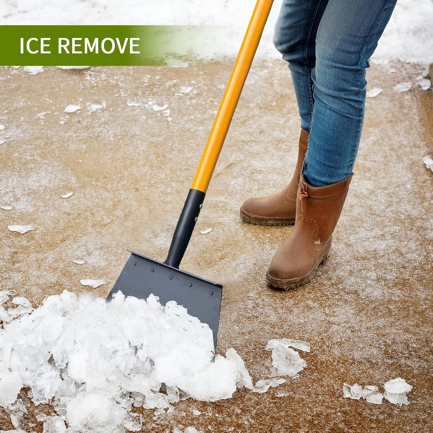 Multifunctional Cleaning Shovel, Heavy Duty Flat Square Spade Tool for Garden Outdoor Landscaping Weeding -51Inch