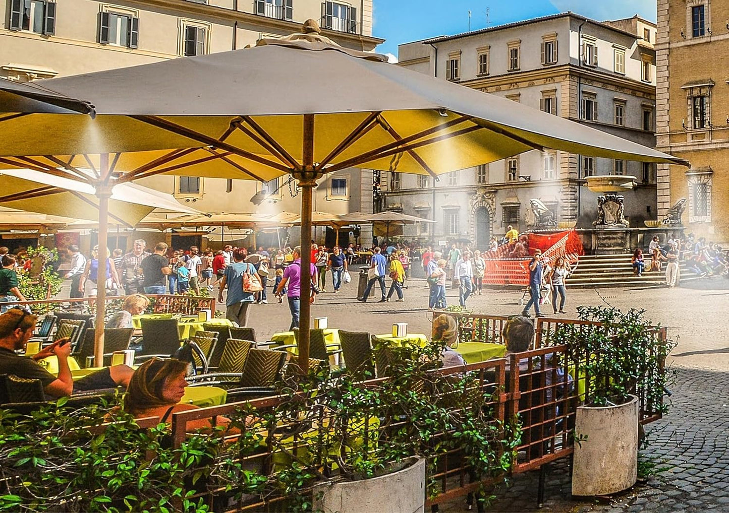 Slip Connectors for High Pressure Misting System, 3/8" Brass Misting Nozzle Connectors, Push to Connect Fittings for 3/16" Threaded Mister Nozzles 5 pcs