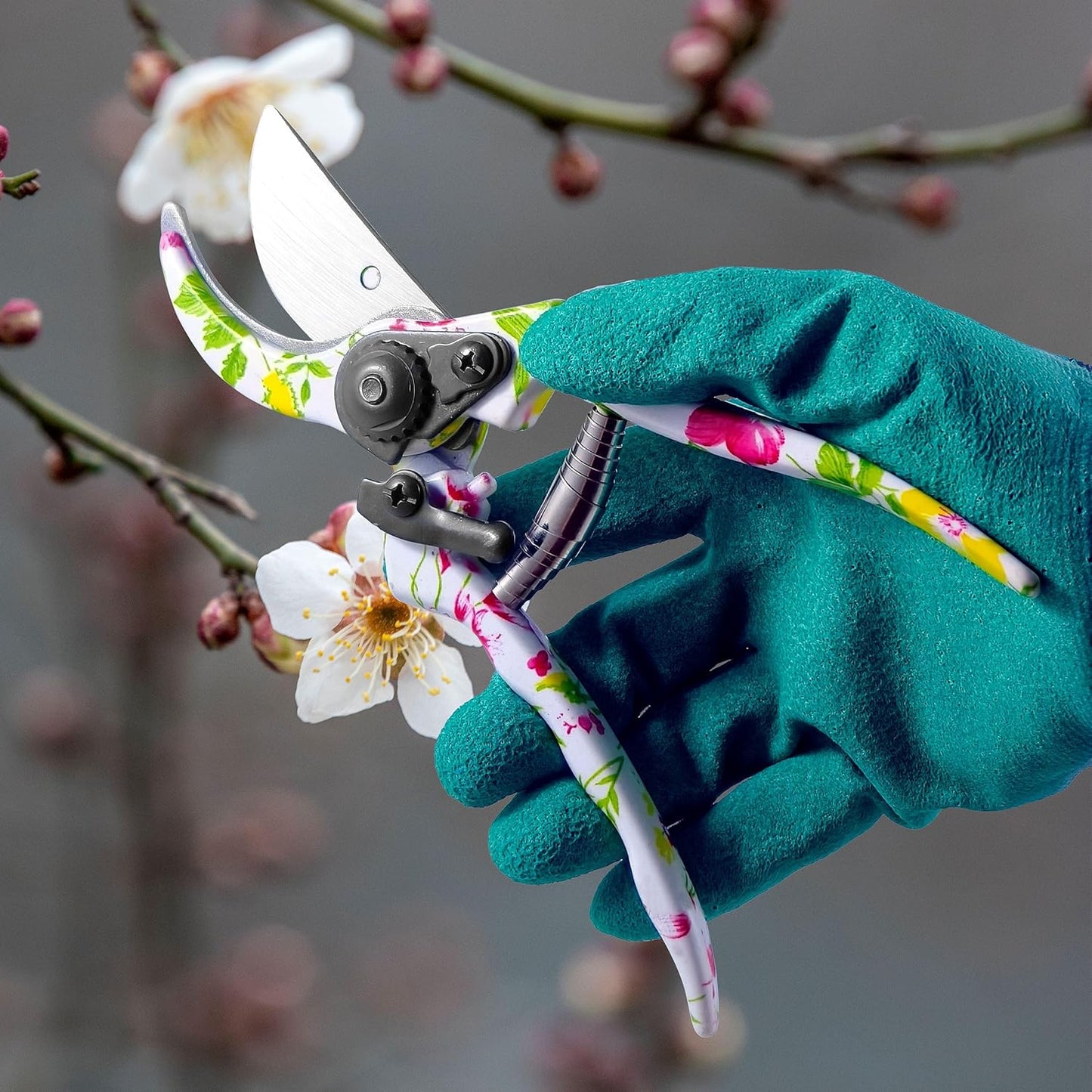 Gardening Tools – 42 Piece Premium Gardening Tool Set,Heavy Duty Hand Tools with Fashion Garden Tools Organizer Handbag,Rust-Proof Gardening Tool Kit, Ideal Gardening Gifts for Women(Pink Floral)