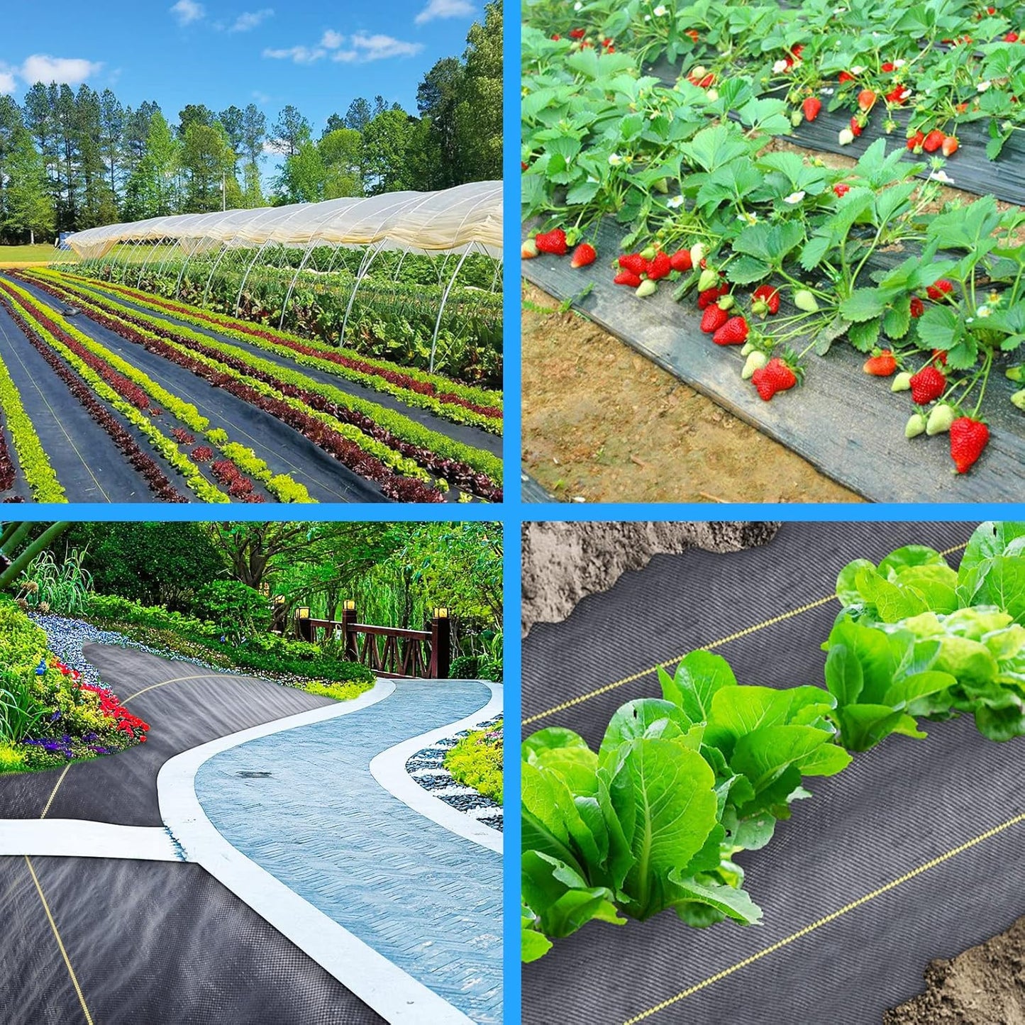 8ft x300ft Black Weed Barrier Landscape Premium Fabric-Heavy Duty Woven Ground Cloth with Superior Permeability Weed Control Convenient Design